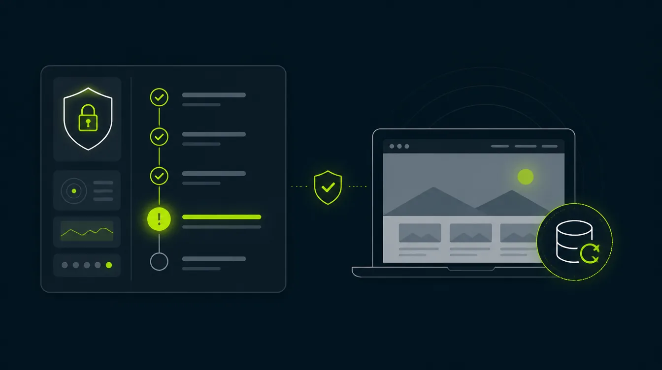Monitoring und Wiederherstellung einer WordPress Website bei Pageworkers.
